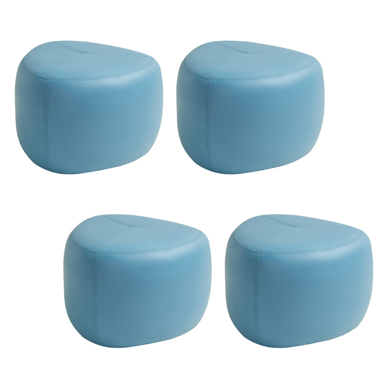 Fade Resistant Specialty Ottoman Contemporary Faux Leather Pouf