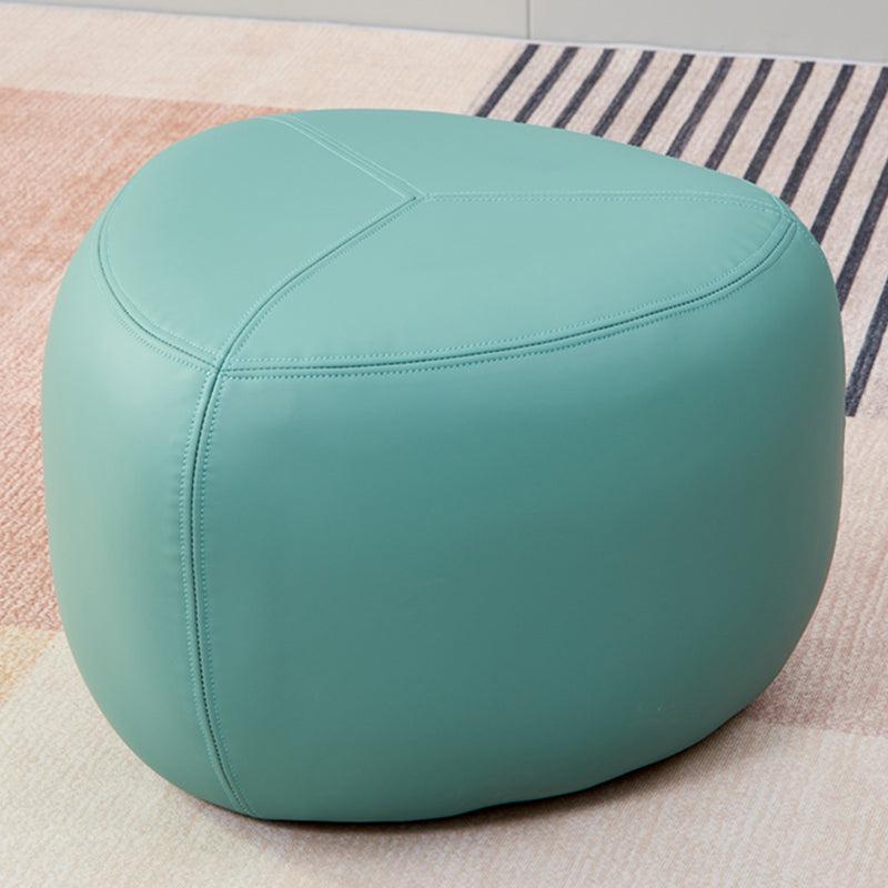 Fade Resistant Specialty Ottoman Contemporary Faux Leather Pouf