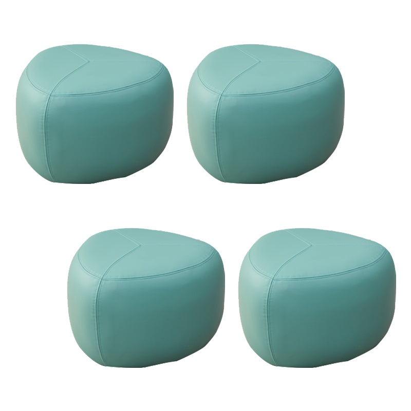 Fade Resistant Specialty Ottoman Contemporary Faux Leather Pouf