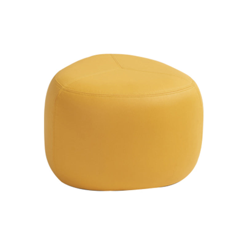 Fade Resistant Specialty Ottoman Contemporary Faux Leather Pouf