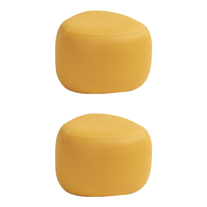 Fade Resistant Specialty Ottoman Contemporary Faux Leather Pouf