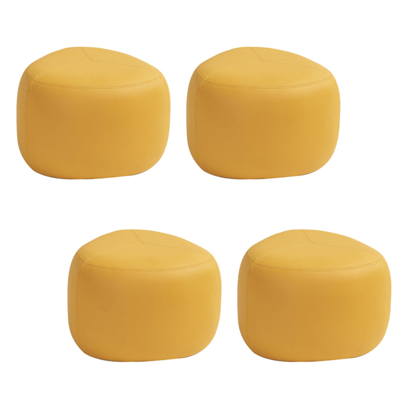 Fade Resistant Specialty Ottoman Contemporary Faux Leather Pouf