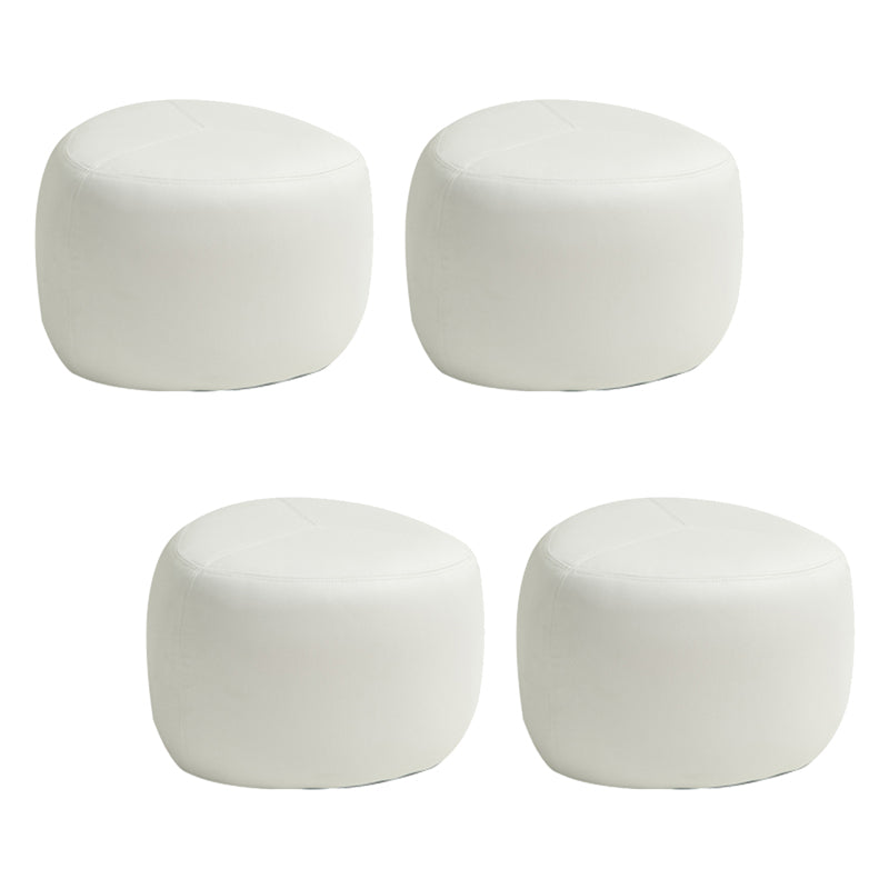 Fade Resistant Specialty Ottoman Contemporary Faux Leather Pouf