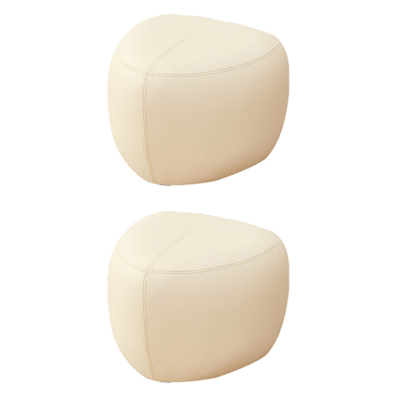 Fade Resistant Specialty Ottoman Contemporary Faux Leather Pouf