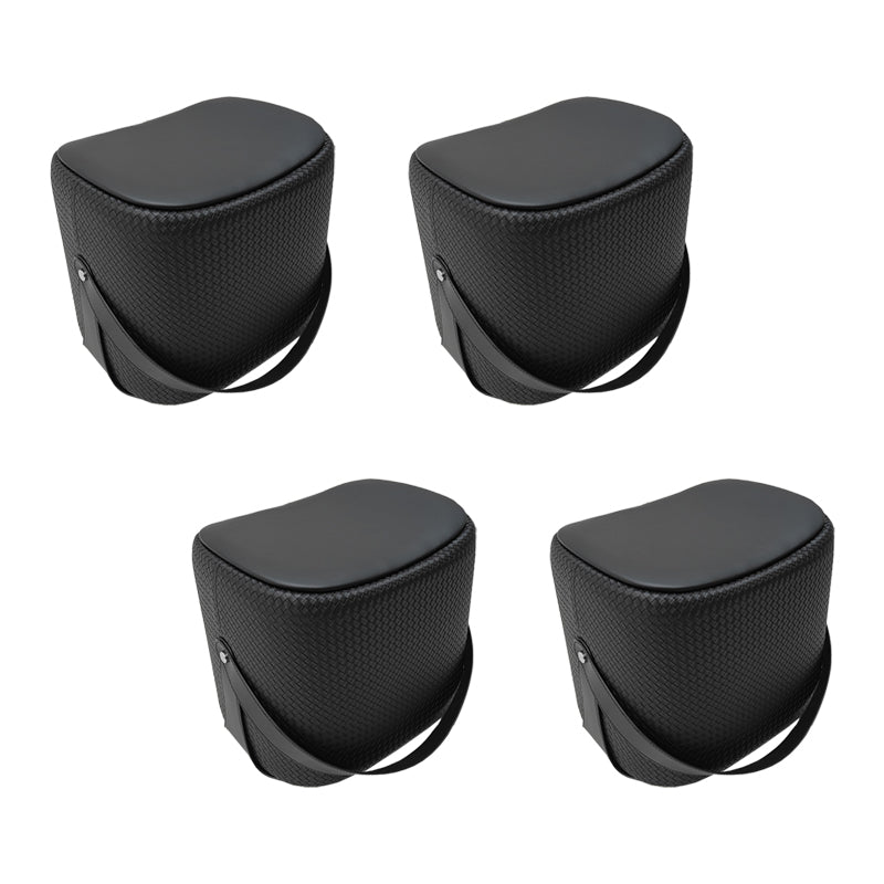 Contemporary Faux Leather Upholstered Ottoman Rectangle Standard