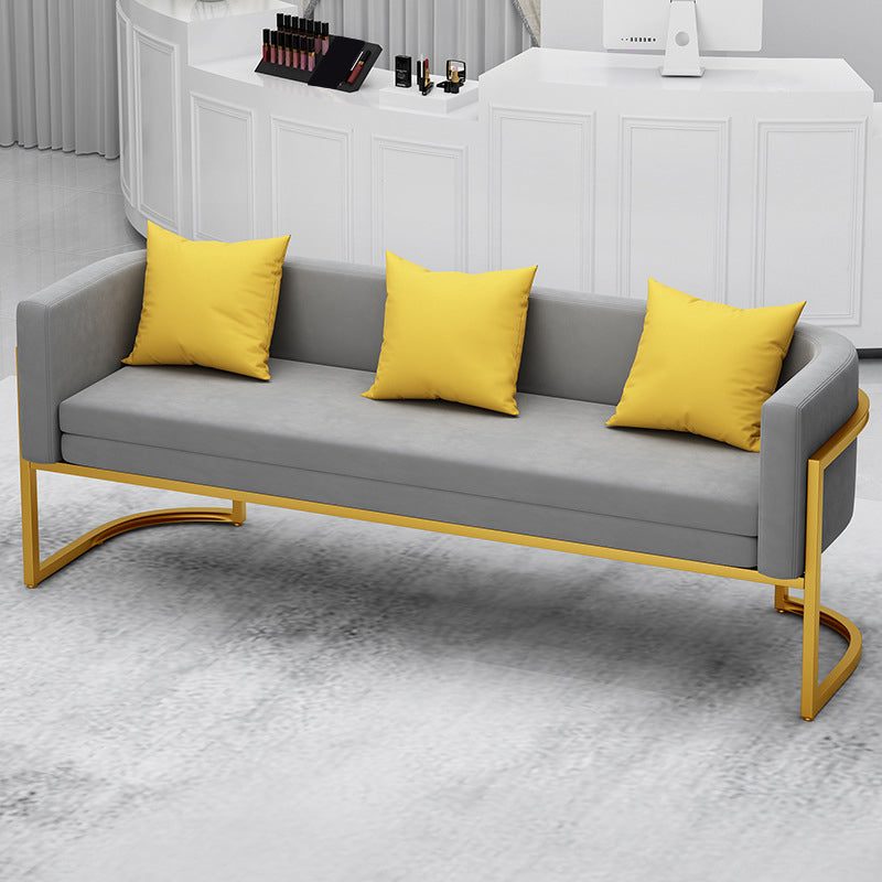 Tuxedo Arm Sofa 24.40" W x 29.52" H Velvet Sofa Standard Sofa