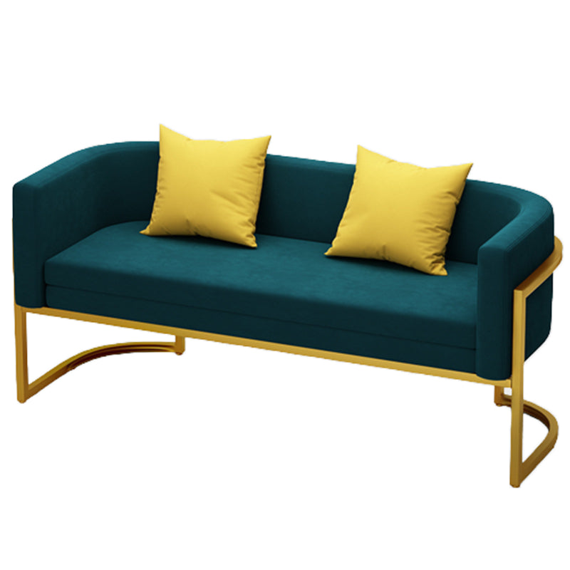 Tuxedo Arm Sofa 24.40" W x 29.52" H Velvet Sofa Standard Sofa