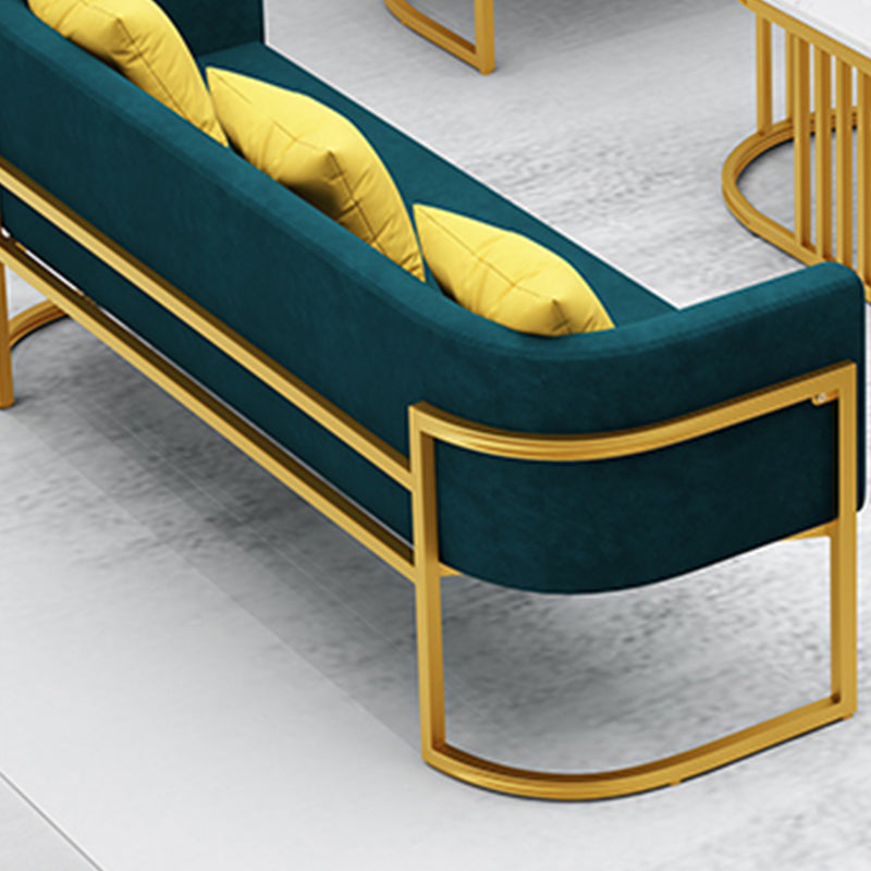 Tuxedo Arm Sofa 24.40" W x 29.52" H Velvet Sofa Standard Sofa