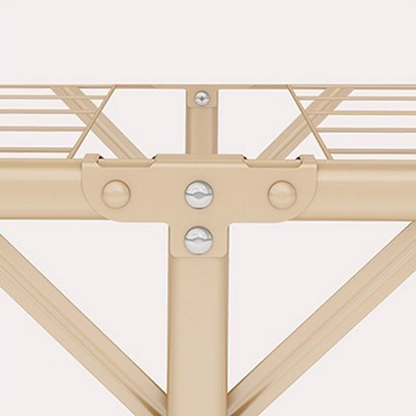 Contemporary Folding Wardrobe Armoire Gold Steel Frame Wardrobe