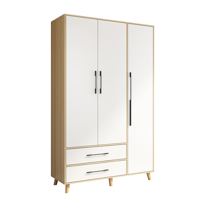 Engineered Wood Wardrobe Armoire Modern Style Wardrobe for Bedroom