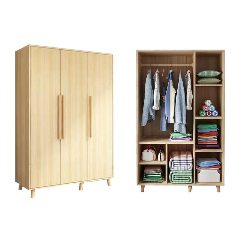 Engineered Wood Wardrobe Armoire Modern Style Wardrobe for Bedroom