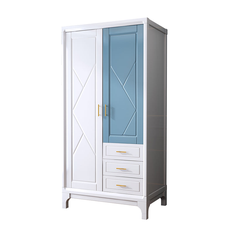 Traditional Solid Wood Wardrobe Closet Hinged Wardrobe Armoire