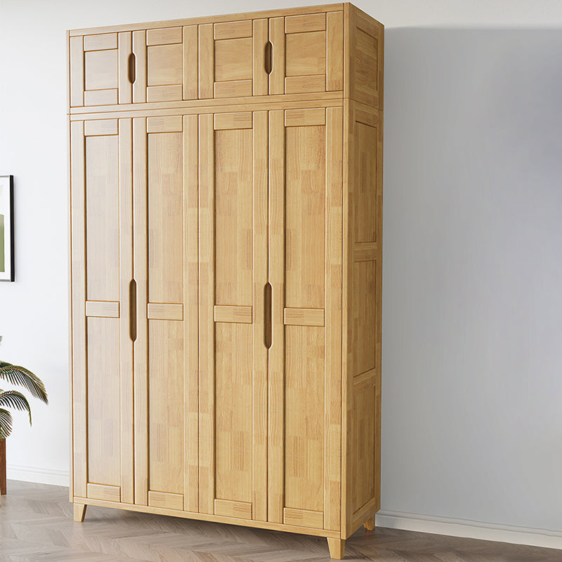 Light Wood Finish Wardrobe Armoire Traditional Wardrobe Cabinet