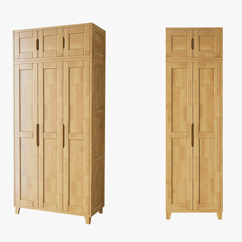 Light Wood Finish Wardrobe Armoire Traditional Wardrobe Cabinet