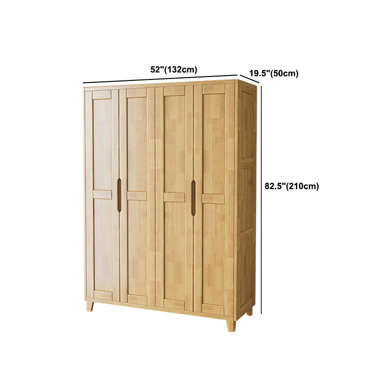 Light Wood Finish Wardrobe Armoire Traditional Wardrobe Cabinet