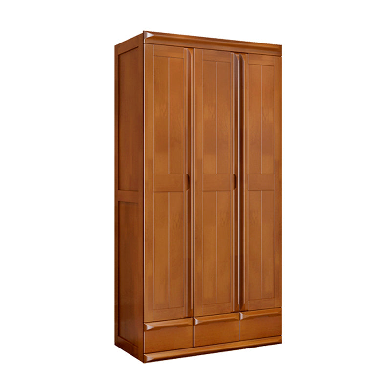Rubberwood Wardrobe Cabinet With Drawer Traditional Wardrobe Closet