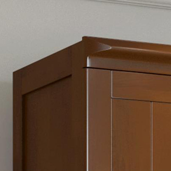 Rubberwood Wardrobe Cabinet With Drawer Traditional Wardrobe Closet
