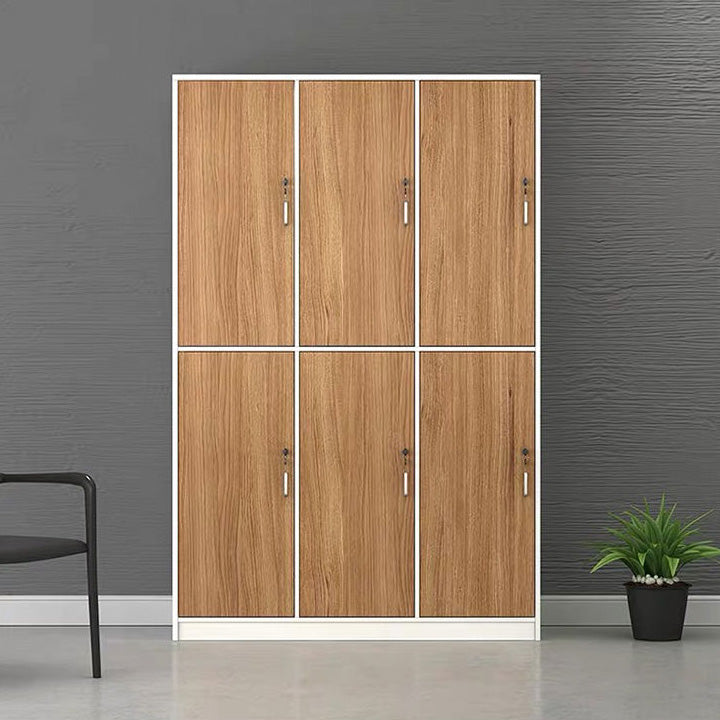 Natural Finish Indoor Cabinet Contemporary Storage Cabinet with Hinged Door