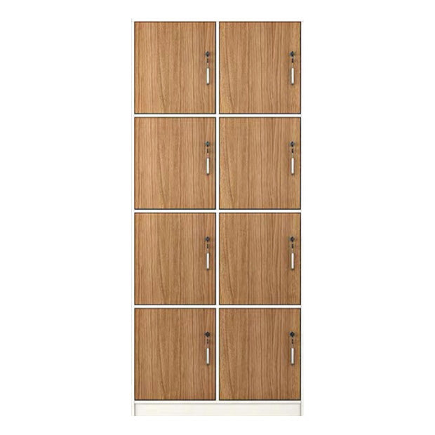Natural Finish Indoor Cabinet Contemporary Storage Cabinet with Hinged Door