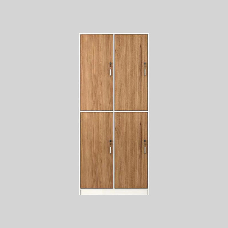 Natural Finish Indoor Cabinet Contemporary Storage Cabinet with Hinged Door