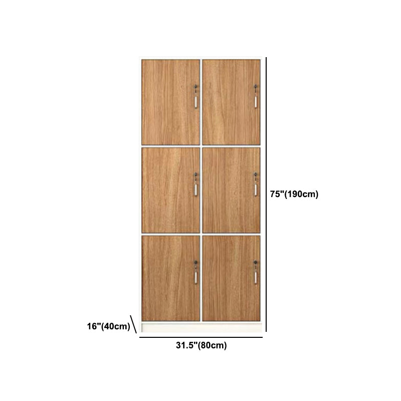 Natural Finish Indoor Cabinet Contemporary Storage Cabinet with Hinged Door