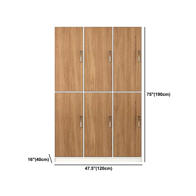 Natural Finish Indoor Cabinet Contemporary Storage Cabinet with Hinged Door