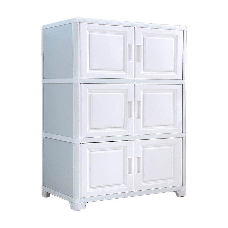 Contemporary Style Bedroom Cabinet Plastic Non-Hanging Storage Cabinet