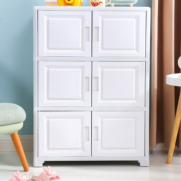 Contemporary Style Bedroom Cabinet Plastic Non-Hanging Storage Cabinet