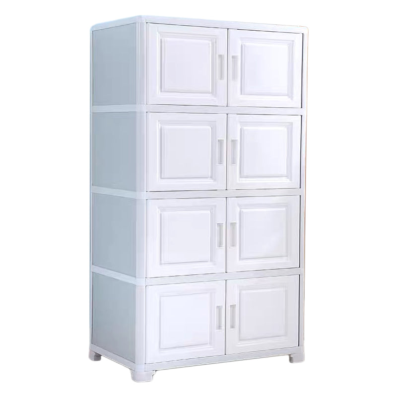 Contemporary Style Bedroom Cabinet Plastic Non-Hanging Storage Cabinet