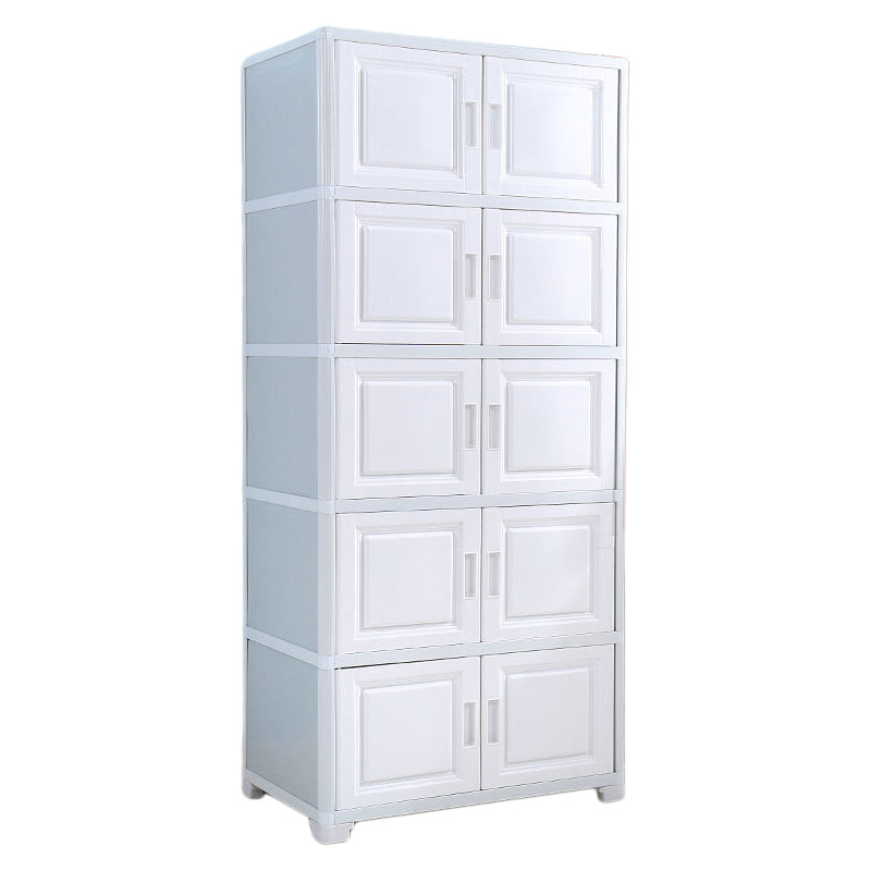 Contemporary Style Bedroom Cabinet Plastic Non-Hanging Storage Cabinet
