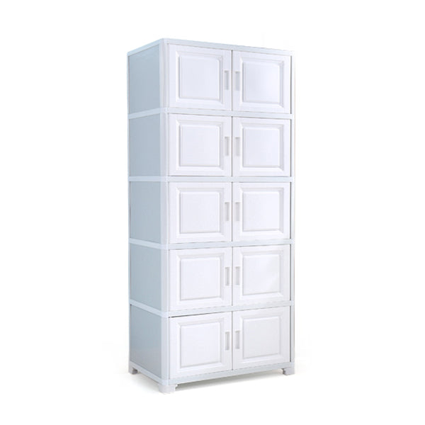 Contemporary Style Bedroom Cabinet Plastic Non-Hanging Storage Cabinet