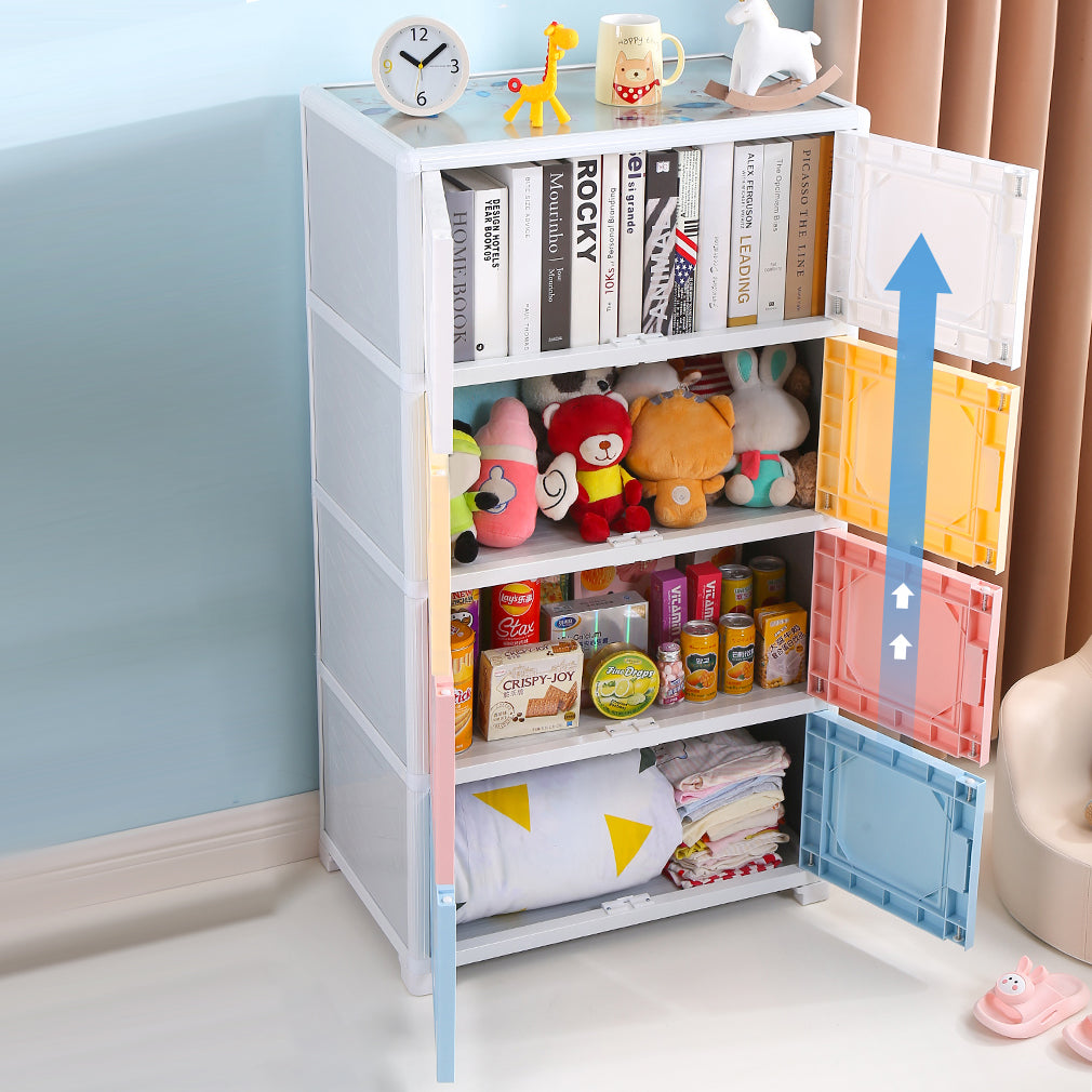 Contemporary Style Bedroom Cabinet Plastic Non-Hanging Storage Cabinet