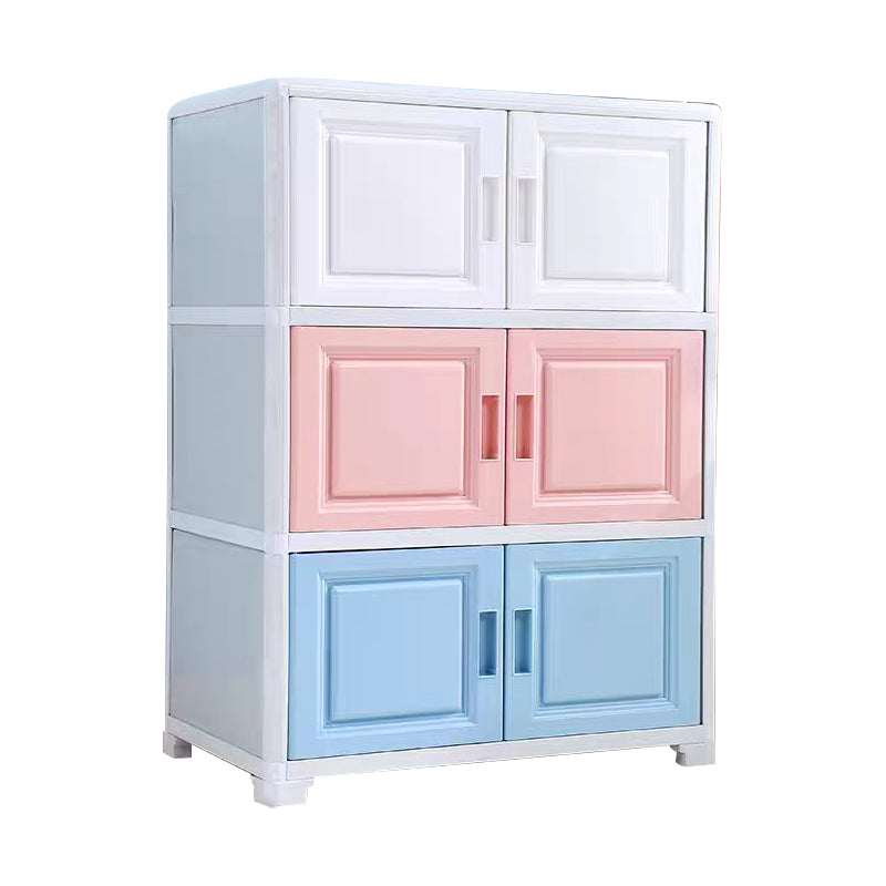 Contemporary Style Bedroom Cabinet Plastic Non-Hanging Storage Cabinet