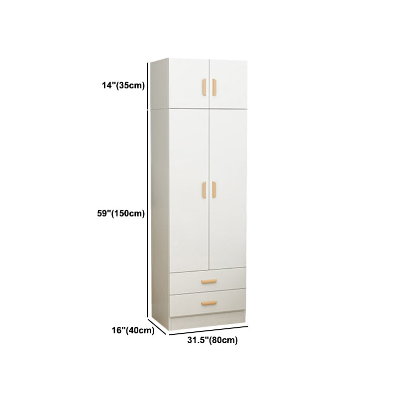 Contemporary Style Wardrobe Armoire Wood Wardrobe Closet for Bedroom