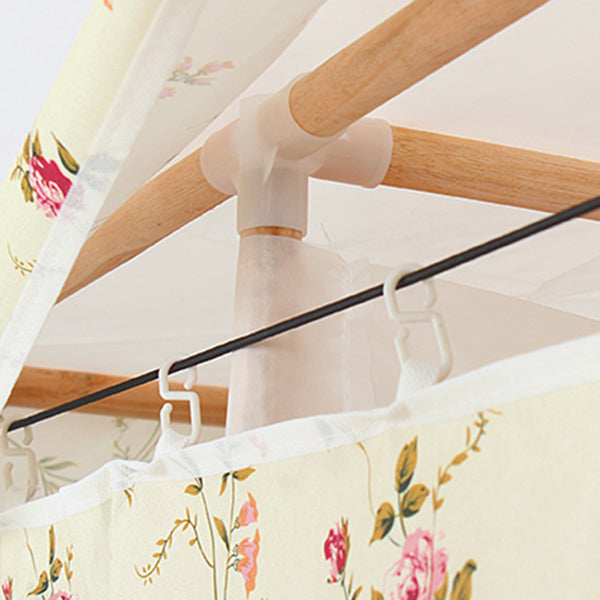 Modern Style Wardrobe Solid Wood 1-Door Wardrobe Closet for Bedroom