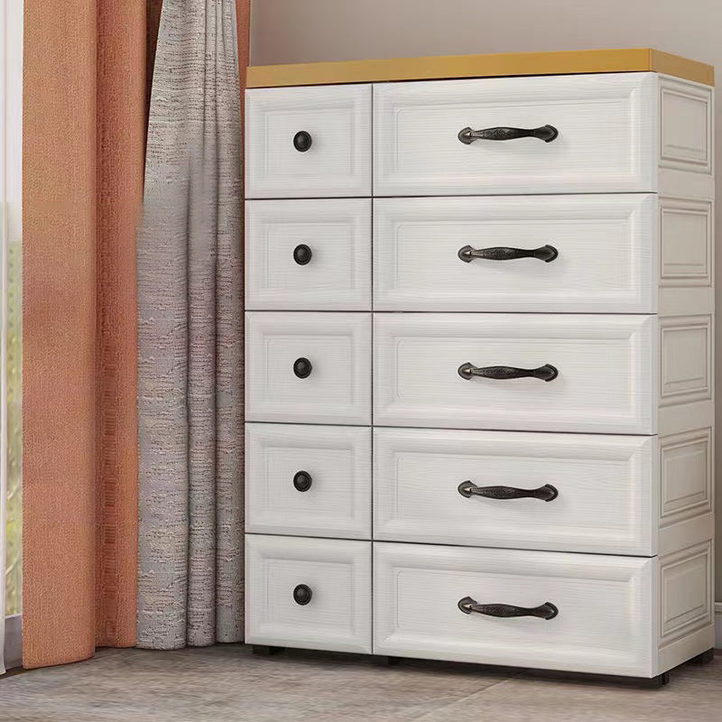 Modern Wardrobe Plastic 10-drawer Wardrobe Closet,29.53" D x 13.78" W x 39.37" H