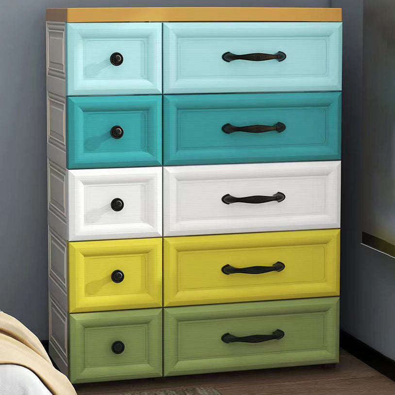 Modern Wardrobe Plastic 10-drawer Wardrobe Closet,29.53" D x 13.78" W x 39.37" H