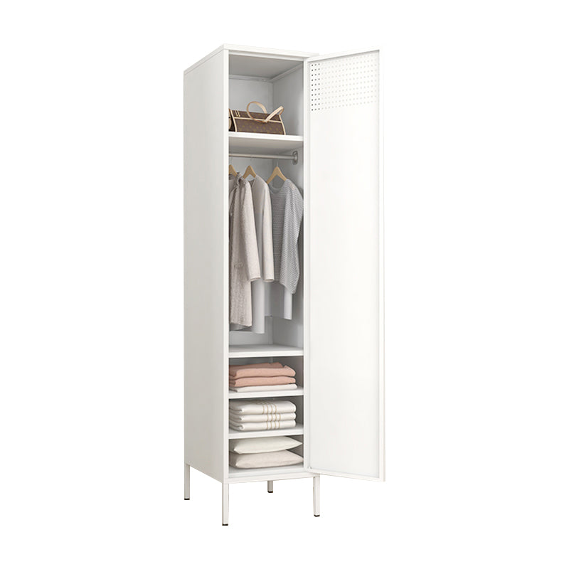Contemporary Style Wardrobe Metal Wardrobe Closet with Shelves