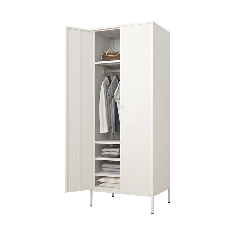 Contemporary Style Wardrobe Metal Wardrobe Closet with Shelves