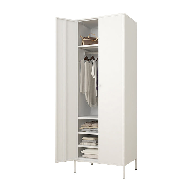 Contemporary Style Wardrobe Metal Wardrobe Closet with Shelves