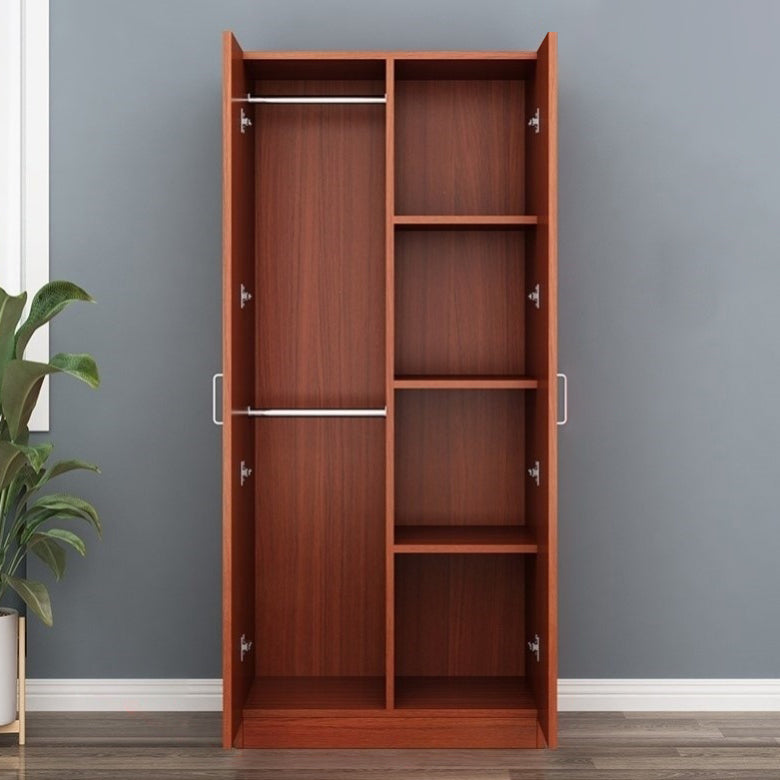 Contemporary Style Wood Wardrobe Soft Close Door Wardrobe Closet for Bedroom