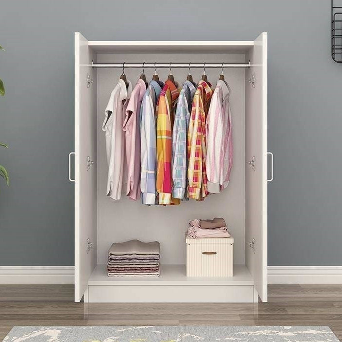 Contemporary Style Wood Wardrobe Soft Close Door Wardrobe Closet for Bedroom
