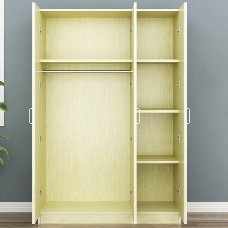 Contemporary Style Wood Wardrobe Soft Close Door Wardrobe Closet for Bedroom