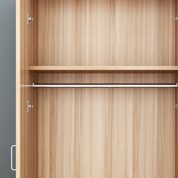 Contemporary Style Wood Wardrobe Soft Close Door Wardrobe Closet for Bedroom