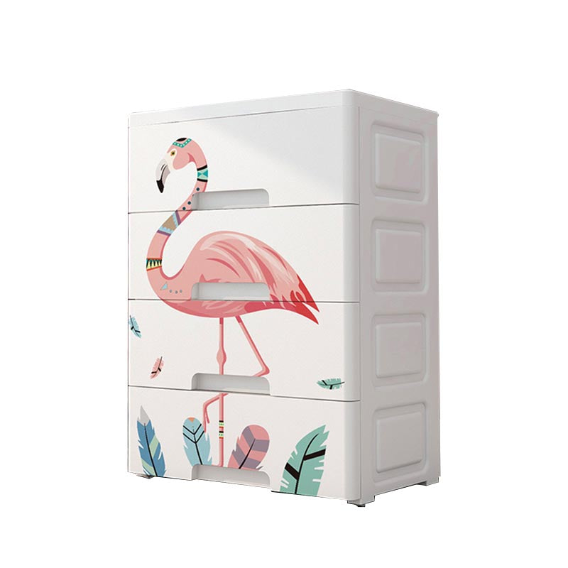 Contemporary Wardrobe Plastic Bedroom Wardrobe Closet with Drawers