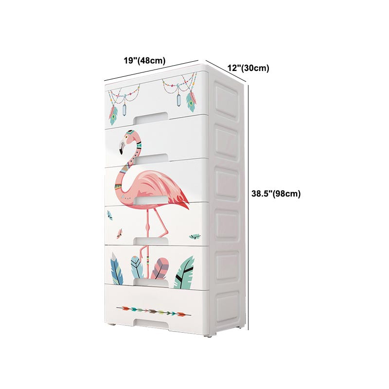 Contemporary Wardrobe Plastic Bedroom Wardrobe Closet with Drawers