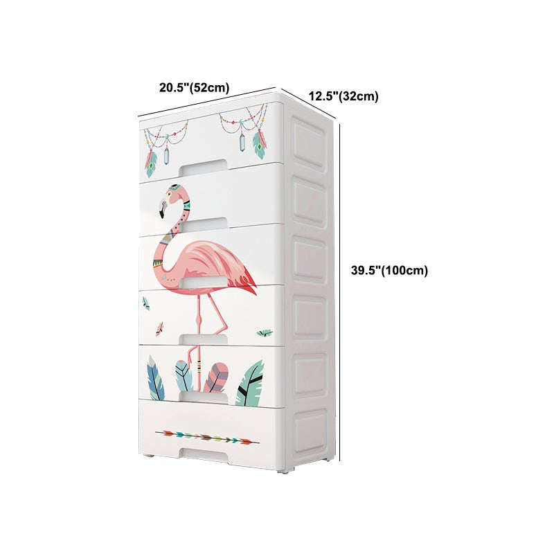 Contemporary Wardrobe Plastic Bedroom Wardrobe Closet with Drawers