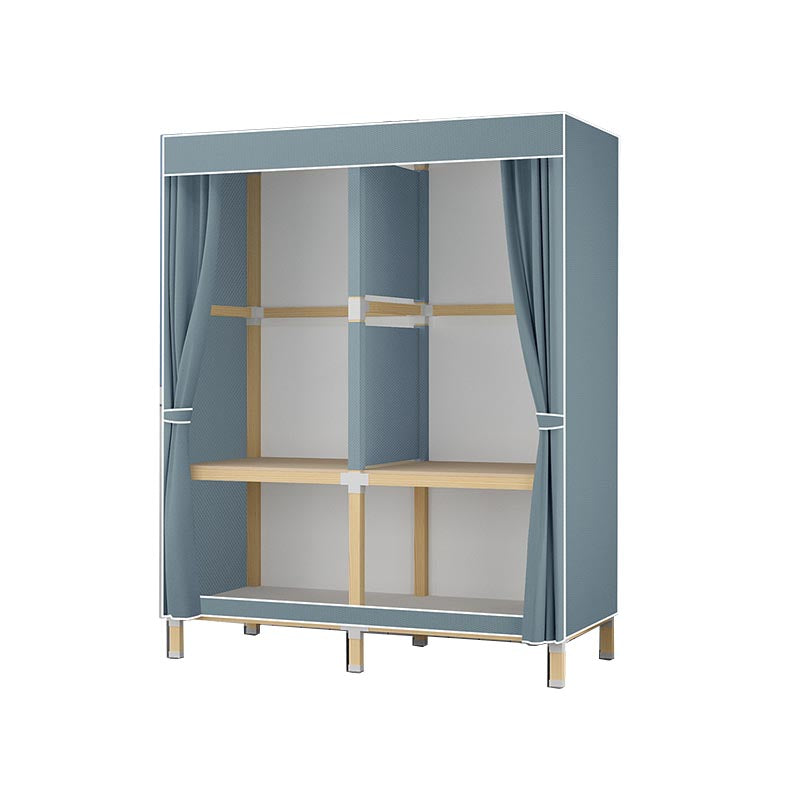 Contemporary Style Wardrobe Solid Wood 1-Door Wardrobe Closet for Home