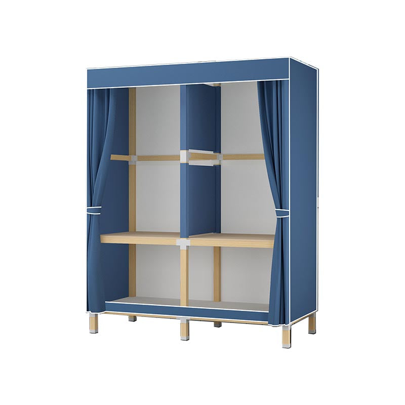 Contemporary Style Wardrobe Solid Wood 1-Door Wardrobe Closet for Home