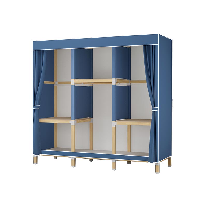 Contemporary Style Wardrobe Solid Wood 1-Door Wardrobe Closet for Home